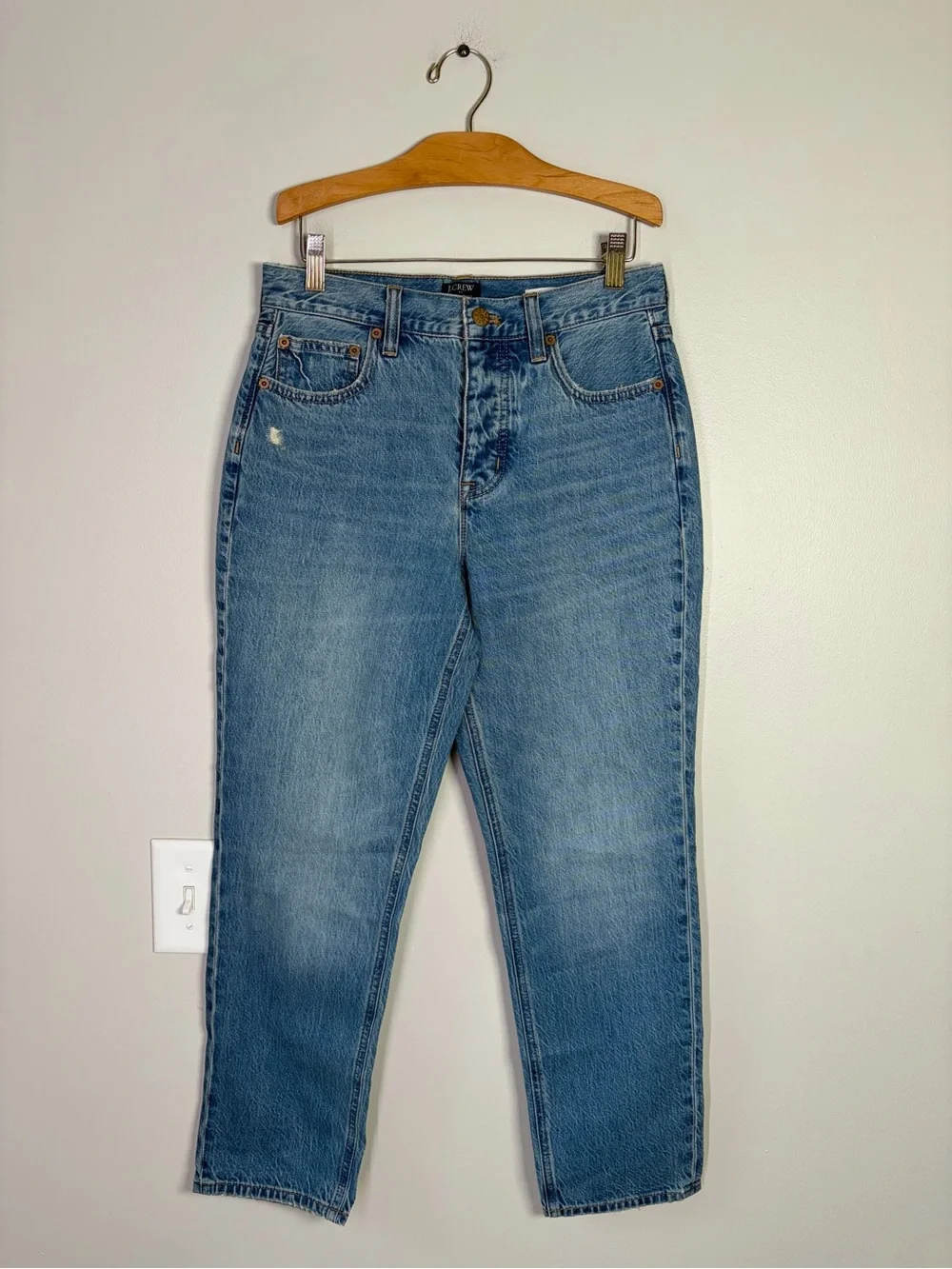 J. Crew Premium Edition High Rise Straight Leg Jeans Minimalist Closet Staples